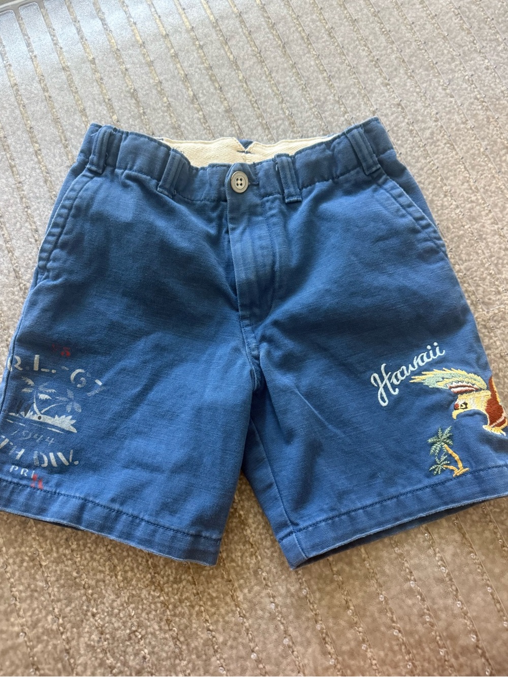 Kids Blue Polo Shorts